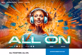 Hình ảnh trên trang chủ website của CES.