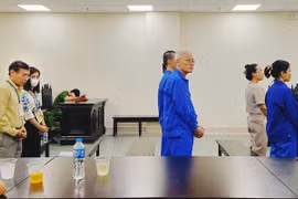 Các bị cáo tại phiên tòa ngày 11/6. (Nguồn: Công an nhân dân)