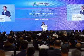 Thủ tướng Phạm Minh Chính phát biểu tại Diễn đàn Tương lai ASEAN 2024. (Ảnh: Dương Giang/TTXVN)