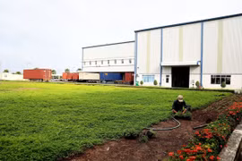 Không gian xanh trong một khu công nghiệp của tỉnh Đồng Nai. (Nguồn: TTXVN)