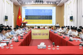 Hội nghị phân tích một số chỉ số, bao gồm chỉ số PAPI của thành phố Cần Thơ, hồi tháng Năm năm ngoái. (Ảnh: Trung Kiên/TTXVN)