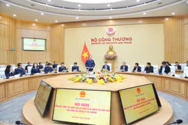 Hội nghị tổng kết công tác Quản lý thị trường năm 2024 sáng ngày 17/12. (Ảnh: PV/Vietnam+)