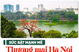 Thương mại Hà Nội bứt phá mạnh mẽ trong 7 thập kỷ qua, đóng góp tích cực cho tăng trưởng kinh tế của.Thủ đô cũng như cả nước. (Ảnh: Minh Châu/Vietnam+)