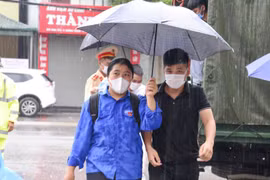 Sáng 8/7, tại nhiều địa phương của tỉnh Điện Biên có mưa. (Ảnh: Xuân Tư/TTXVN)