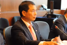 Thứ trưởng Thường trực Bùi Thanh Sơn. (Ảnh: Việt Hùng/TTXVN)