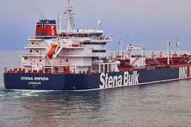 Tàu Stena Impero của Anh bị Tehran bắt giữ hồi tuần trước. (Nguồn: AP)