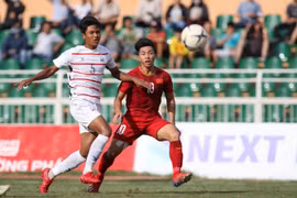 U18 Việt Nam bị loại sau trận thua U18 Campuchia. (Nguồn: VFF)