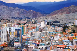 Quang cảnh thành phố La Paz của Bolivia. (Nguồn: intrepid)