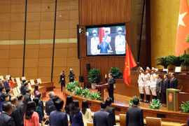 Chiều 20/5/2024, tại Kỳ họp thứ 7, Quốc hội đã bầu đồng chí Trần Thanh Mẫn, Ủy viên Bộ Chính trị, Phó Chủ tịch Thường trực Quốc hội giữ chức Chủ tịch Quốc hội nước Cộng hòa xã hội chủ nghĩa Việt Nam khóa XV, nhiệm kỳ 2021-2026. Ảnh: TTXVN