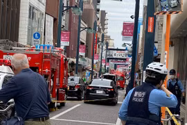 Hiện trường vụ cháy ở Shinagawa (Ảnh: X)
