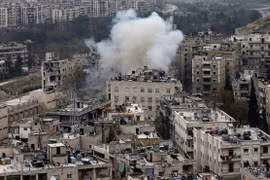 Khu dân cư phía Tây Aleppo ngày 5/12. (Nguồn: AP)