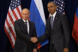 Tổng thống Mỹ Barack Obama (phải) và Tổng thống Nga Vladimir Putin. (Nguồn: NBC News)