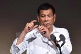 Tổng thống Philippines Rodrigo Duterte. (Nguồn: AFP/TTXVN)