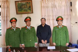 Bị can Nguyễn Văn Vấn tại Cơ quan Cảnh sát điều tra. (Ảnh: Đinh Thùy/TTXVN)