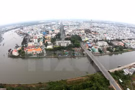Một góc thành phố Cần Thơ. (Ảnh: Duy Khương/TTXVN)