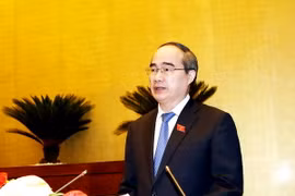 Chủ tịch Ủy ban Trung ương Mặt trận Tổ quốc Việt Nam, Bí thư Thành ủy Thành phố Hồ Chí Minh Nguyễn Thiện Nhân. (Ảnh: Nguyễn Dân/TTXVN)