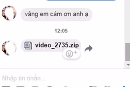 Một người bạn đã rất lâu không liên hệ "bỗng dưng" gửi file đính kèm .zip. (Ảnh: Vietnam+)