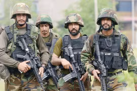 Lực lượng an ninh Pakistan tuần tra tại Balochistan. (Nguồn: AFP)