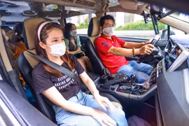 Gojek chính thức ra mắt dịch vụ xe công nghệ 7 chỗ GoCar XL Protect tại TP.Hồ Chí Minh và Hà Nội vào đầu tháng Năm và thu hút rất nhiều sự quan tâm của người dùng. (Ảnh: T.U/Vietnam+)