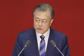 Tổng thống Hàn Quốc Moon Jae-in. (Ảnh: Yonhap/TTXVN)