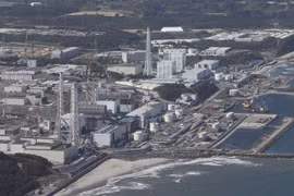 Toàn cảnh nhà máy điện hạt nhân Fukushima Daiichi ở Okuma, Fukushima, Nhật Bản, ngày 24/8/2023. (Ảnh: AFP/TTXVN)