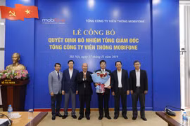 Ông Tô Mạnh Cường chính thức được bổ nhiệm làm Tổng Giám đốc MobiFone. (Ảnh: MobiFone)