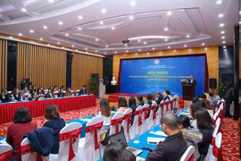 Toàn cảnh Hội thảo đẩy mạnh hoạt động truyền thông về khoa học, công nghệ và đổi mới sáng tạo. (Ảnh: Minh Sơn/Vietnam+)