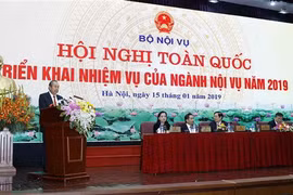 Phó Thủ tướng Thường trực Chính phủ Trương Hòa Bình phát biểu. (Ảnh: Doãn Tấn/TTXVN)