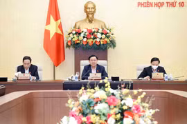 Chủ tịch Quốc hội Vương Đình Huệ phát biểu. (Ảnh: Doãn Tấn/TTXVN)