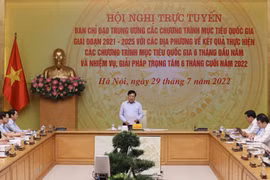 Phó Thủ tướng Thường trực Phạm Bình Minh chủ trì hội nghị. (Ảnh: TTXVN)
