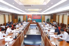 Quang cảnh phiên họp của Ủy ban Kiểm tra Trung ương. (Ảnh: Phương Hoa/TTXVN)