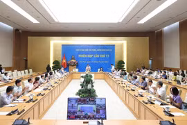 Quang cảnh phiên họp lần thứ 17 Ban Chỉ đạo quốc gia phòng, chống dịch COVID-19. (Ảnh: Dương Giang/TTXVN)