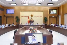 Một phiên họp của Ủy ban Thường vụ Quốc hội. (Nguồn: TTXVN)