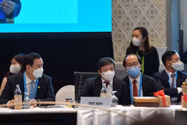Đoàn Việt Nam do Thứ trưởng Bộ Văn hóa, Thể thao và Du lịch Đoàn Văn Việt dẫn đầu tham dự TMM11. (Ảnh: Đỗ Sinh/TTXVN)