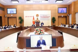 Chủ tịch nước Nguyễn Xuân Phúc phát biểu. (Ảnh: Doãn Tấn/TTXVN)