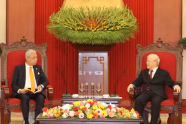 Tổng Bí thư Nguyễn Phú Trọng tiếp Thủ tướng Malaysia Dato’ Sri Ismail Sabri bin Yaakob thăm chính thức Việt Nam. (Ảnh: Trí Dũng/TTXVN)