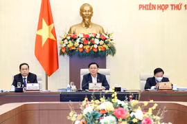 Chủ tịch Quốc hội Vương Đình Huệ phát biểu. (Ảnh: Doãn Tấn/TTXVN)
