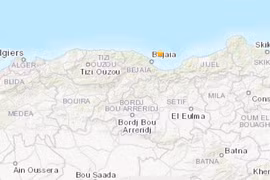 Vị trí xảy ra động đất. (Nguồn: USGS)