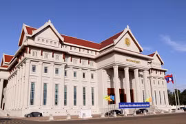 Toàn cảnh Nhà Quốc hội mới của Lào. (Ảnh: Phạm Kiên/TTXVN)
