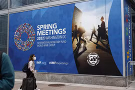 Trụ sở Quỹ Tiền tệ Quốc tế (IMF) tại Washington DC. (Ảnh: THX/TTXVN)