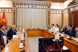 Quang cảnh buổi tiếp. (Ảnh: Xuân Khu/TTXVN)