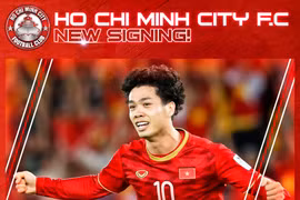 Tiền đạo Công Phượng trở lại V-League thi đấu sau một thời gian ngắn chuyển sang đội bóng Châu Âu. (Ảnh: CLB TP.HCM)