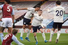 MAn City (áo trắng) đã rất gần với ngôi vương Premier League. (Nguồn: Getty Images)