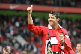 Ronaldo khi còn khoác áo Manchester United.