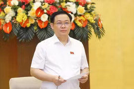 Chủ tịch Quốc hội Vương Đình Huệ phát biểu. (Ảnh: Doãn Tấn/TTXVN)