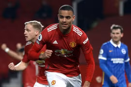 Mason Greenwood lập công giúp M.U thắng ngược. (Nguồn: Sky)