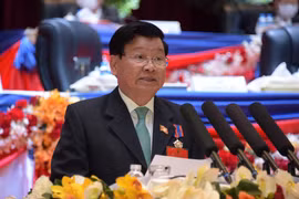Ông Thongloun Sisoulith được bầu giữ chức Tổng Bí thư Ban Chấp hành Trung ương Đảng Nhân dân Cách mạng Lào khóa XI. (Ảnh: TTXVN)