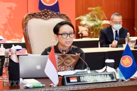 Ngoại trưởng Indonesia Retno Marsudi. (Ảnh: TTXVN phát)