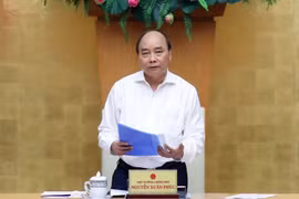 hủ tướng Nguyễn Xuân Phúc phát biểu. (Ảnh: Thống Nhất/TTXVN)