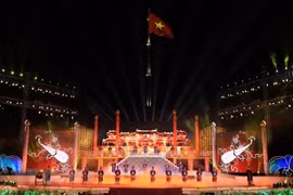 Một tiết mục trong chương trình Festival Huế. (Ảnh: TTXVN)